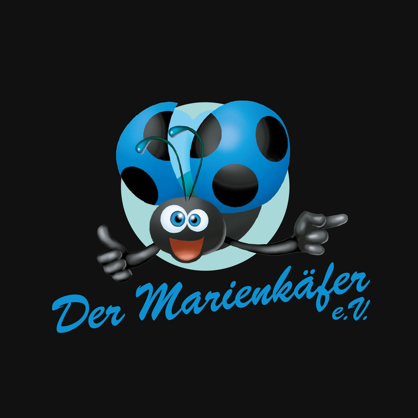 "Original Marienkäfer" Damen T-Shirt schwarz | Marienkäfer e.V.